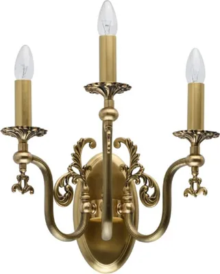 Produktbild von Casa Padrino Luxus Barock Wandleuchte Antik Bronzefarben 39 x 39 x H. 24 cm - Elegante Wohnzimmer Wandlampe im Barockstil - Barock Leuchten