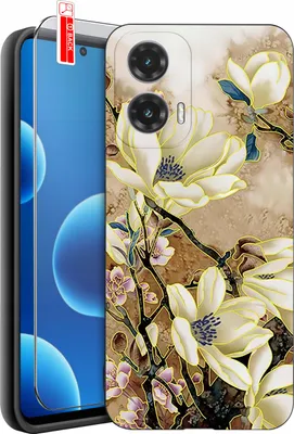 Imagen del producto de Funda para Motorola Moto G45 5G | DISEÑOS | Funda de silicona mate + cristal templado 9H