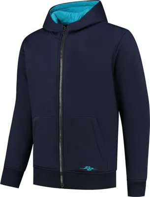 Produktbild von Rusty Stitches Peter Motorrad Zip Hoodie, dunkelblau, L