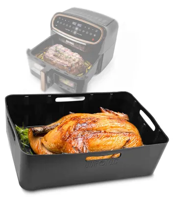 Produktbild von Duronic AFL2 Silikonform, ein Antihaft Silikoneinsatz, Wiederverwendbar, Airfryer- Zubehör, Airfryer Accesories, Kompatibel AF34 & AF24 & anderen Dualzone Airfryer