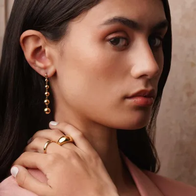 Produktbild von Damen Modeschmuck Ohrringe Gold