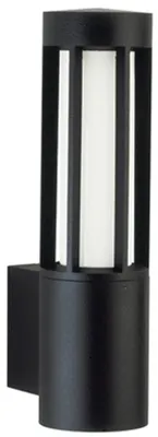 Productafbeelding van Wandlamp buiten met downlight Jail zwart