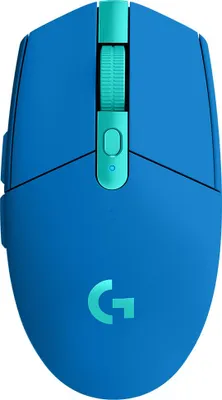 Produktbild von Logitech G G305 - Maus - optisch - 6 Tasten - kabellos - 2.4 GHz - kabelloser Empfänger (USB) - Blau