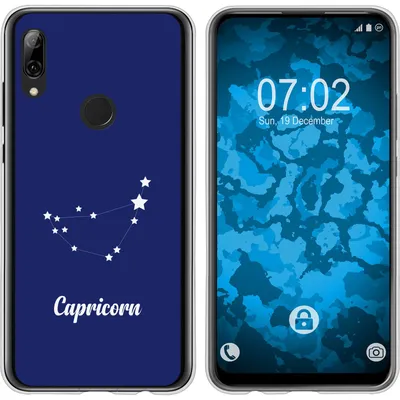 Produktbild von PhoneNatic Case kompatibel mit Huawei P Smart Z Silikon-Hülle SternzeichenCapricornus M7