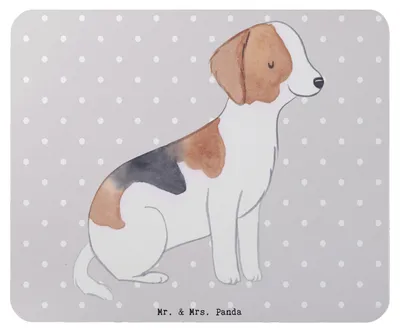 Produktbild von Mr. & Mrs. Panda Mousepad Foxhound Lebensretter - Grau Pastell - Geschenk, pc mausunterlage, Jagdhund, Mouse Pad, computer, Laufhund, Mauspad, laptop