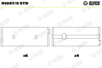 Produktbild von Kurbelwellenlager GLYCO H1087/5 STD