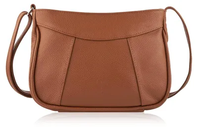 Produktbild von Kleine cognacfarbene Damen-Posttasche aus Leder von Paolo Peruzzi Z-54-CG