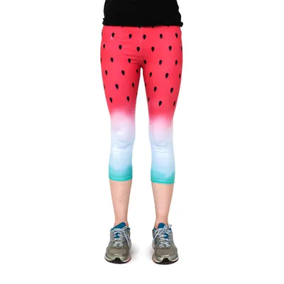 Produktbild von cosey - bedruckte bunte Capri-Leggins (Einheitsgröße) - Design Colorful Triangles