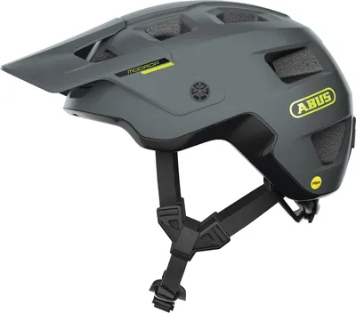 Produktbild von ABUS MTB-Helm MoDrop MIPS - robuster Fahrradhelm mit Aufprallschutz für Mountainbiker - individuelle Passform - Unisex - Grau Matt, Größe L (57-61 cm)