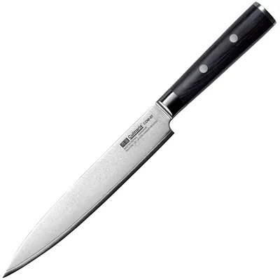 Trancheermesser 19 cm, 67-lagiger Damaststahl, Pakkaholzgriff