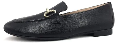 Produktbild von Paul Green 2596-005 Slipper, Damen, Leder, Black, elegante Slipper, Mokassin - Damenschuhe Slipper / Trotteur, Schwarz, leder (mastercalf), absatzhöhe: 10 mm