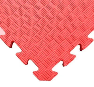 Zdjęcie produktu dla Mata do puzzli Tatami - jednolity kolor - 50x50x1,3 cm Mata fitness czerwona - 50 cm