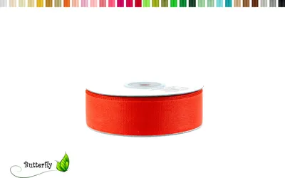 Produktbild von 25m Rolle Ripsband 25mm, Farbauswahl:rot 250