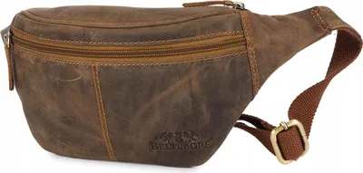 Immagine prodotto di Borsa da uomo, capiente borsa da cintura, borsa in pelle marrone