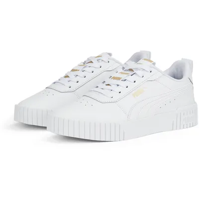 Produktbild von PUMA Carina 2.0 Tape Sneaker Damen puma white/puma white/puma team gold 37.5