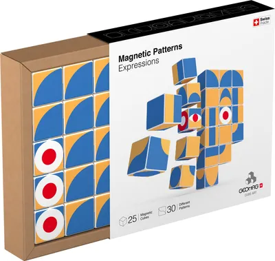 Produktbild von Geomag magnetisches Konstruktionsspielzeug Magicube Art Pattern 25 Stück