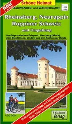 Produktbild von Radwander- und Wanderkarte Rheinsberg, Neuruppin, Ruppiner Schweiz und Umgebung