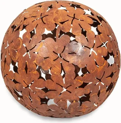 Produktbild von Garten und Terrasse Dekoration Cortenstahl Kugel im freien für draußen 23 cm