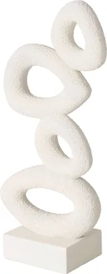 Immagine prodotto di Oggetto decorativo - Bianco crema - 16 x 37 cm - Resina