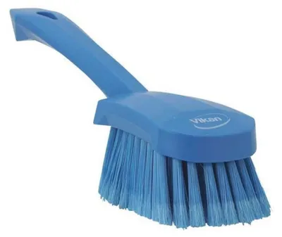 Immagine prodotto di Vikan - Igiene - Spazzola per la pulizia - Con manico corto - Fibre morbide - Blu