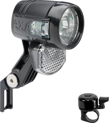 Immagine prodotto di AXA Blueline 50 E-Bike 6-12 V Faro LED 50 Lux con campanello per bicicletta