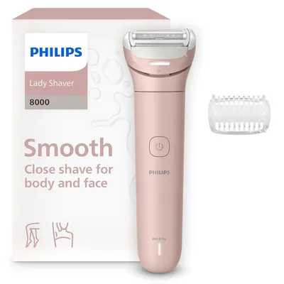 Produktbild von Philips Lady Shaver Series 6000 Damenrasierer kabellos, Nass- & Trockenrasur, 3-Klingen-System, für Beine & Körper, 80 Min. Laufzeit, BRL127/00