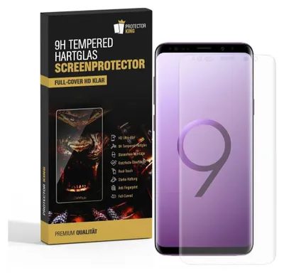 Produktbild von 6x 9H Hartglas für Samsung Galaxy S9 Plus FULL CURVED Displayschutz Panzerfolie KLAR Schutzglas Panzerglas Schutzfolie Displayglas Glasfolie Echtes Glas