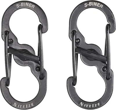 Zdjęcie produktu dla Zestaw dwóch karabinków Nite Ize S-Biner MicroLock czarne