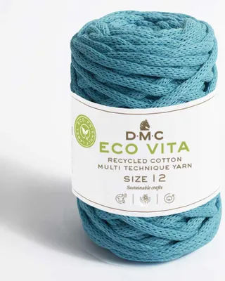 Image de DMC Eco Vita-12 – fil de coton recyclé (4 mm) composé à 80 % de coton et à 20 % de polyester (couleur 72)