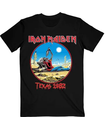 Produktbild von Iron Maiden - "The Beast Tames Texas" T-Shirt für Herren/Damen Uni RO961 (XL) (Schwarz)