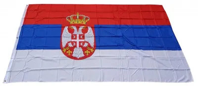 Produktbild von Flagge Serbien 250 x 150, Stoffgewicht ca. 100 g/m² - Fahne- Hissfahne- Hissflagge - Sturmflagge -zum hissen - - keine billige Chinaqualität