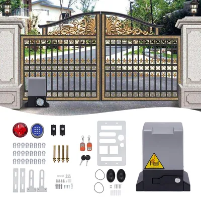 Zdjęcie produktu dla Zestaw napędu do bramy przesuwnej o nośności 1600 kg, napęd do bramy, napęd do bramy garażowej, prędkość 12 m/min, moc 750 W