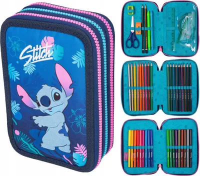 Produktbild von Dreiteiliges Federmäppchen mit LILO AND STITCH COOLPACK-AUSSTATTUNG