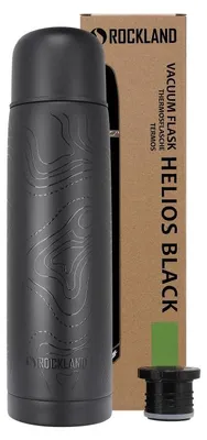 Image de Thermos isotherme Rockland Helios, couleur noire, avec motif imprimé, capacité de 1 litre