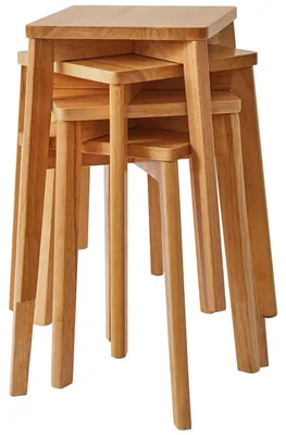 Produktbild von Minimalistische Barhocker Set von 4 für Esszimmer und Küche