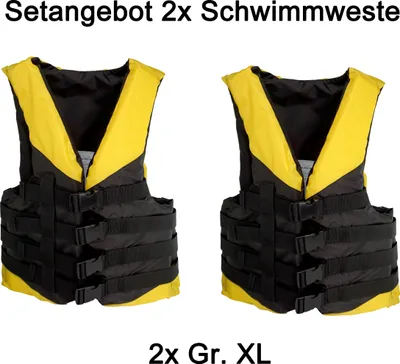 Produktbild von Setangebot 2x Waterski Schwimmhilfe Rettungsweste Wassersportweste Gr. XL