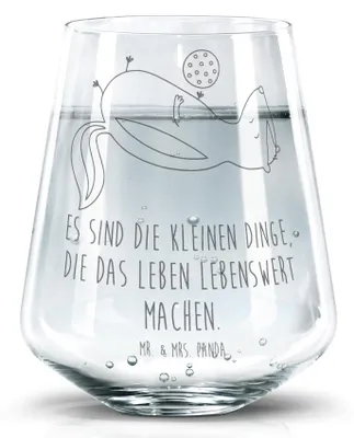 Produktbild von Mr. & Mrs. Panda Glas Stinktier Ball - Transparent - Geschenk, Weisheit, Tumbler, Becherglas, Raubtier, Stinki, Glasbecher, Wildtier, Trinkgefäß, Wasserglas, Skunk