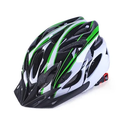 Imagen del producto de Casco de bicicleta de alta calidad, para máxima seguridad y comodidad, color blanco y verde