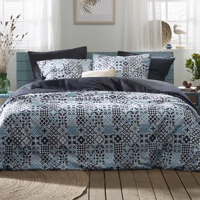 Produktbild von De Witte Lietaer Bettbezug, Azula Oxyde - 200 x 200/220 cm + (2x) 60 x 70 cm - Baumwollperkal