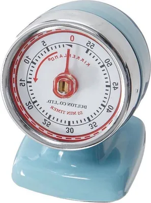 Image de Minuteur de cuisine analogique vintage bleu