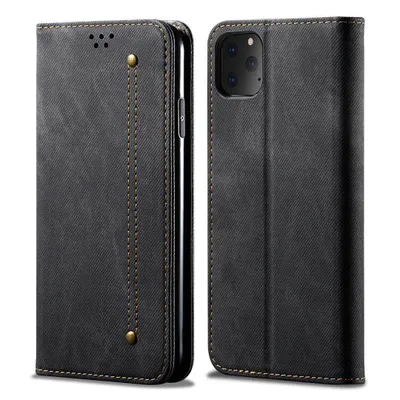 Obrázek produktu pro iPhone 11 Pro Pouzdro, Kožené Peněženkové Pouzdro s Magnetickým Uzavíráním a Pouzdro s Funkcí Stojánku pro iPhone 11 Pro černé
