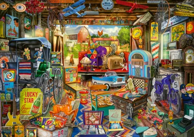 Immagine prodotto di Puzzle SCHMIDT Mercato delle pulci in garage 500 pezzi
