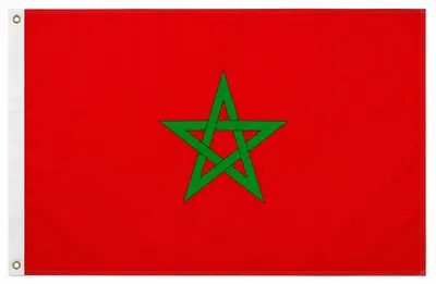 Produktbild von Flagge Marokko 250 x 150cm, Stoffgewicht ca. 100 g/m² -Fahne- Hissfahne- Hissflagge - Sturmflagge -zum hissen - keine billige Chinaqualität!