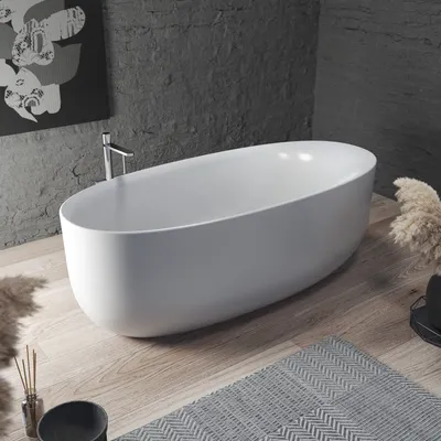 Obrázok produktu pre Kolpasan voľne stojaca vaňa SOFT-FS - farba: biela, rozmer: 180x80 cm