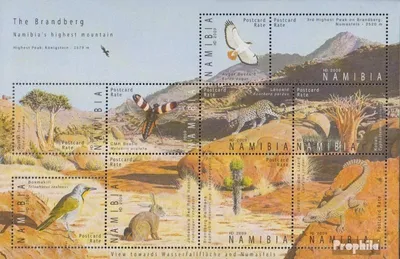 Produktbild von Briefmarken Namibia - Südwestafrika 2009 Mi 1305-1314 Kleinbogen (kompl.Ausg.) postfrisch Natur am Brandberg
