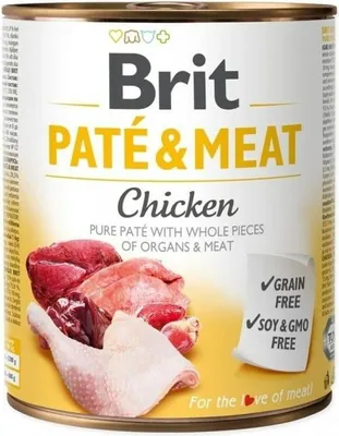 Zdjęcie produktu dla Konzerva BRIT Paté & Meat Chicken 800 g