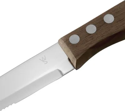 Produktbild von Steakmesser Set mit Pakkaholzgriff, 25 cm, Set á 6 Stück, Holz, Chromstahl 13/0