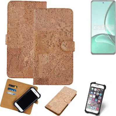 Produktbild von K-S-Trade Hülle kompatibel mit Realme V60s  Kork Handyhülle Cover  Schutzhülle TPU Case Bumper in Hellbraun, (1x)