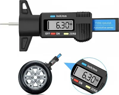 Produktbild von KFZ LCD Digital Profiltiefenmesser Reifen Lauffläche Reifenprofilmesser 0-25.4mm