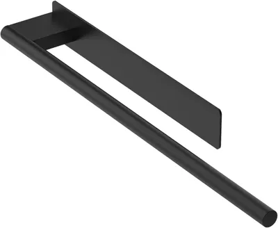Produktbild von Handtuchhalter – Selbstklebend – 39 cm – Für das Badezimmer – Handtuchstange – Ohne Bohren – Edelstahl – Schwarz